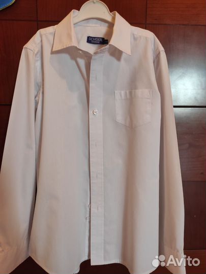 Рубашка белая для школы 140