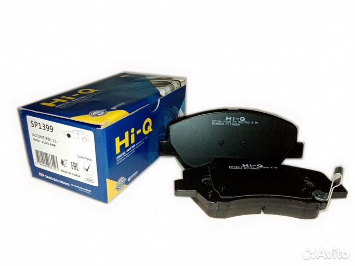 Тормозные колодки передние Hyundai Solaris