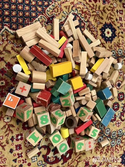 Кубики деревянные