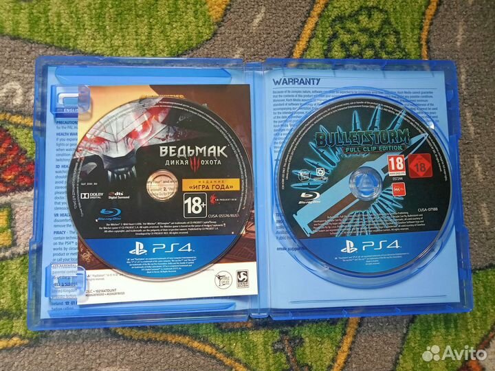 Bulletstorm и Ведьмак 3 ps4