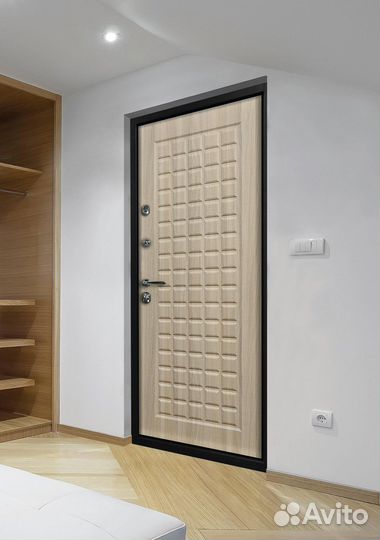 Дверь металлическая Форта зеркало