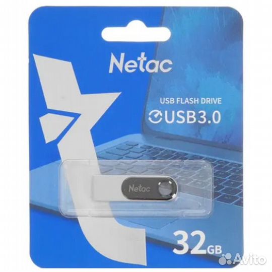 Флешка Netac U278 32Гб USB 3.0 Silver