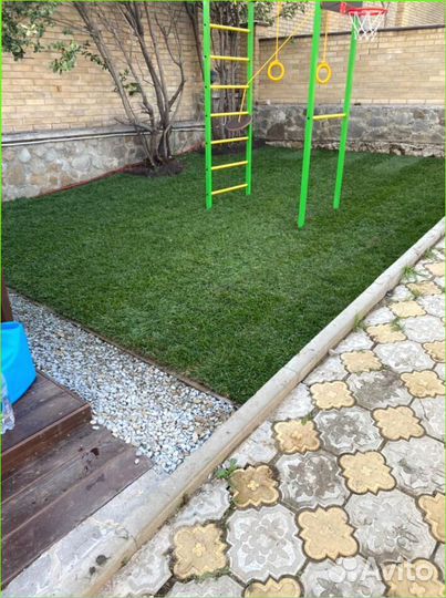 Рулонный газон, укладка под ключ, продажа