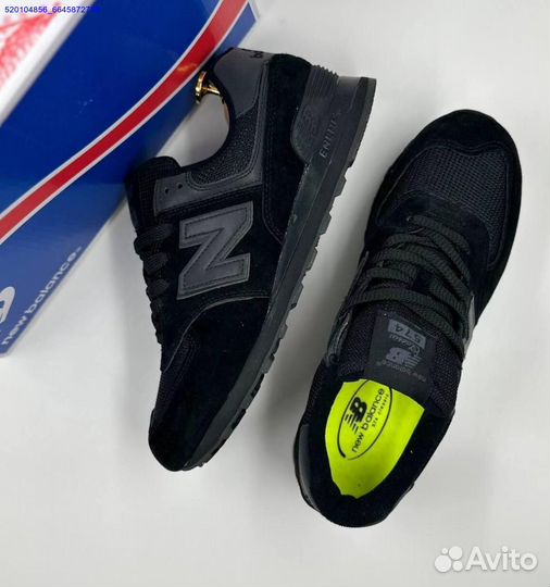 Кроссовки New Balance 574 Black (Арт.38532)