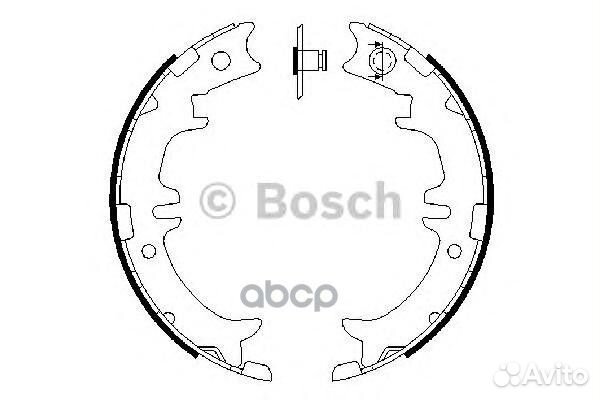 Колодки тормозные барабанные зад 0986487615