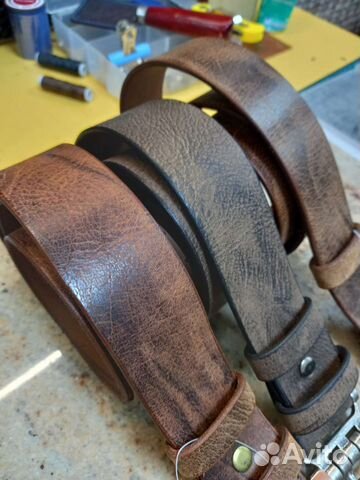 Кожаные ремни из Испанского водяного буйвола