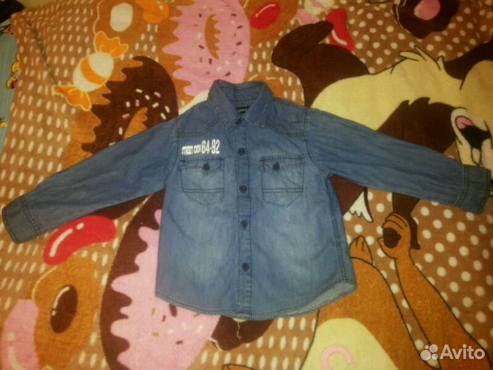 Рубашка джинсовая