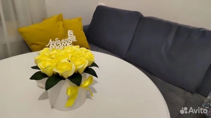 Небольшие букеты из мыльных роз