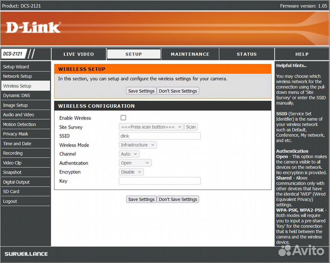 IP-камера Wi-Fi, D-Link DCS-2121