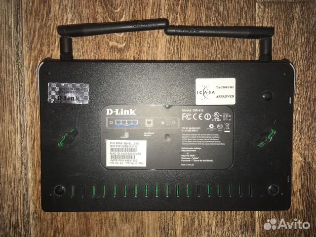 Wi-Fi роутер D-link DIR-615, черный