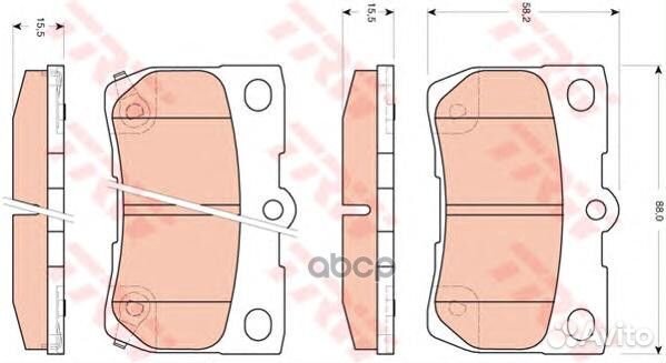 К-т дисков. тормоз. колодок GDB3399 TRW
