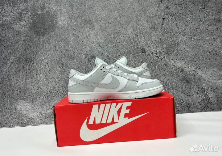 Кроссовки Nike SB Dunk Grey Люкс