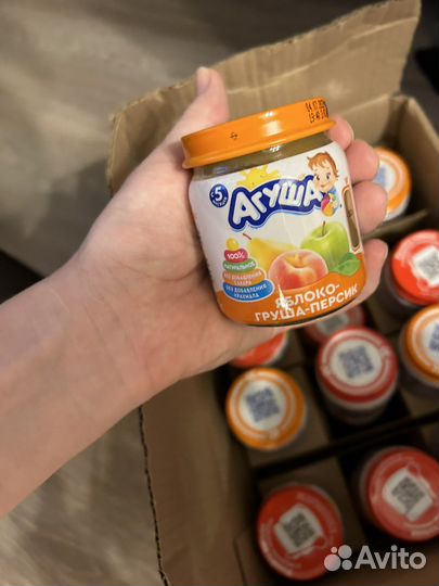 Фруктовое пюре агуша