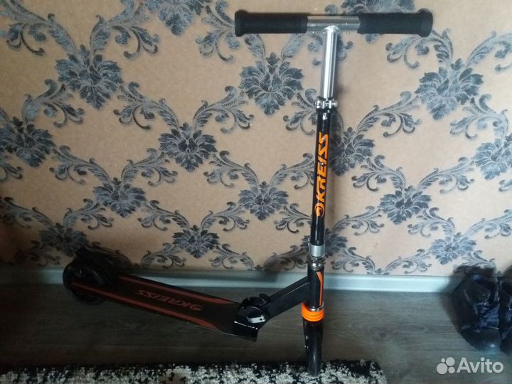 Самокат Kreiss двухколёсный с амортизатором 145мм