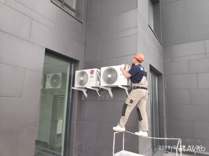 Установка кондиционеров монтаж сплит систем