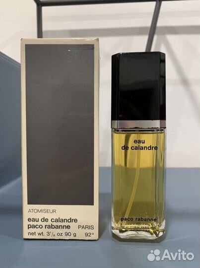 Paco Rabanne Eau de Calandre 90 мл винтаж