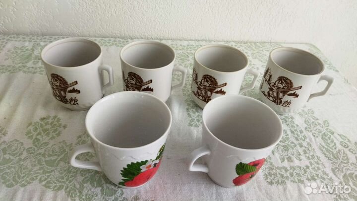 Чашки чайные, сервиз кофейный