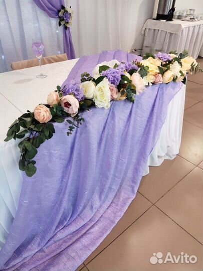 Свадебный декор зала на свадьбу с цветами