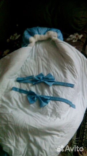 Конверт на выписку зимний для мальчика