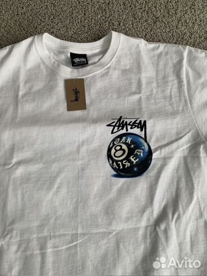 Футболка stussy 8ball Born x Raised оригинал