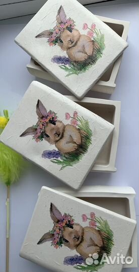 Шкатулка из гипса