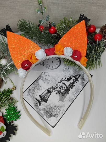 Ободок повязка олененок, лиса, белка, заяц, зайчик