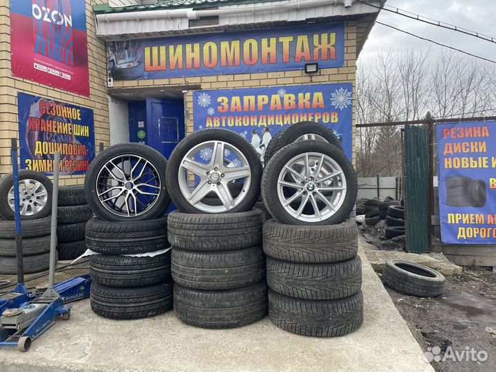 Шиномонтаж до R 26. дошиповка шин, заправка кондиц