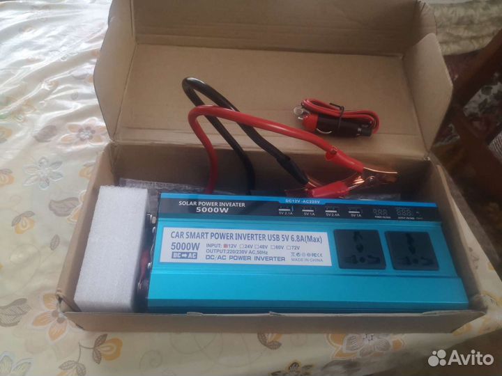 Инвертор 12v, 220v, 5000w
