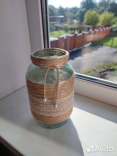 Ваза декоративная стекло