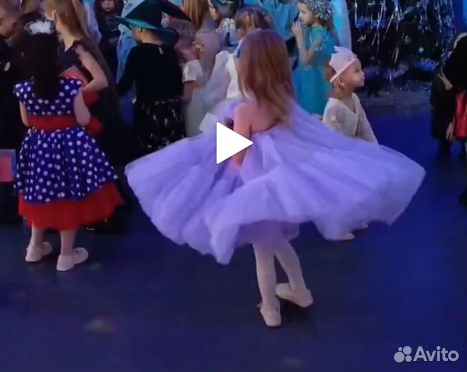 Платье очень пышное 110-116 прокат