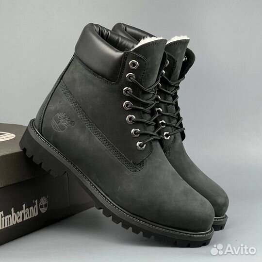 Черные Ботинки Timberland с мехом