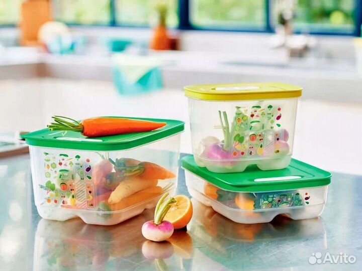 Умный холодильник Tupperware. 4шт