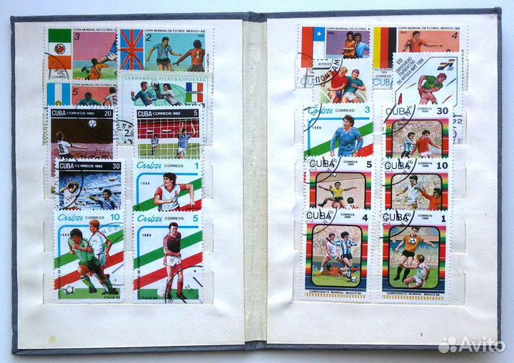 Почтовые марки 20 штук Футбол