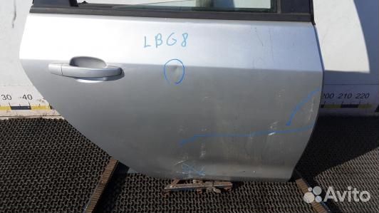 Дверь задняя правая opel astra J (LBG08FT01)