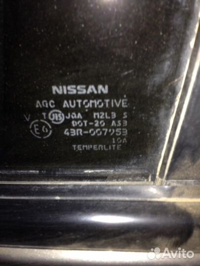 Стекло заднее левое на Nissan x-trail 82301JG100