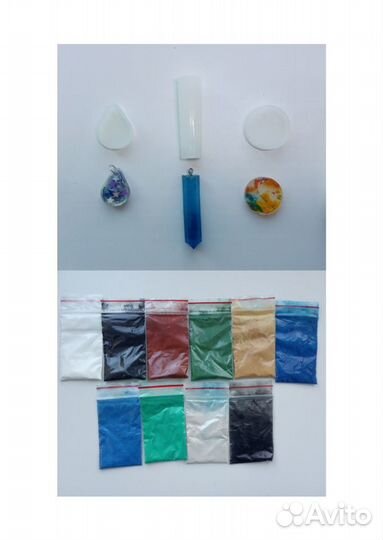 Силиконовые формы и пигменты для эпоксидной смолы