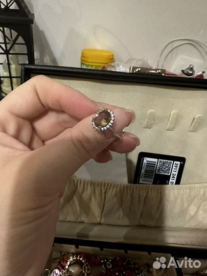 Серебряное кольцо с султанитом