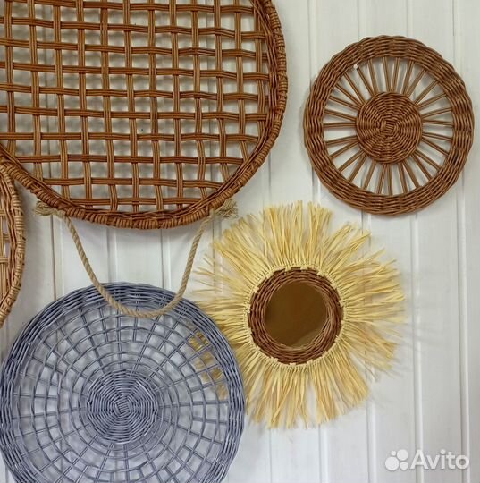 Набор плетеных панно