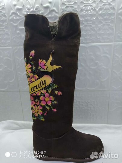 Зимние сапоги 38-39 р, Ed Hardy original