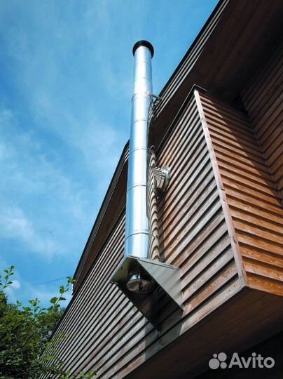 Дымоход Сэндвич-труба Для Дымохода 130х220, L-1м