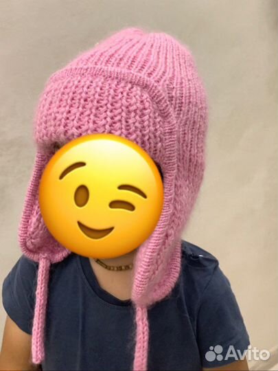 Шапка новая ушанка ручной работы 52 54