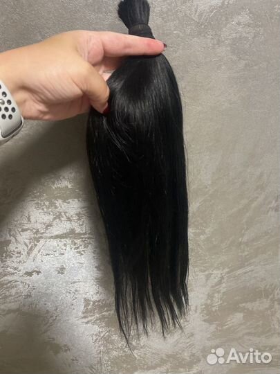 Волосы для наращивания 50 см черные