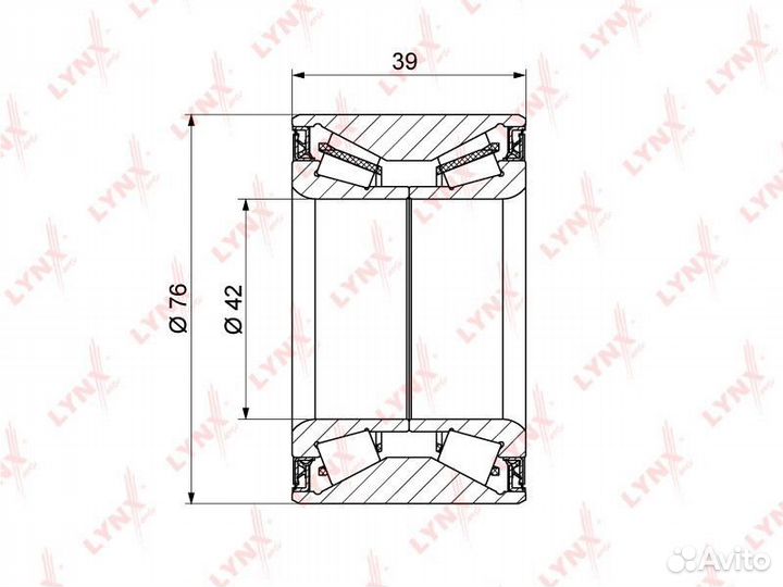 Подшипник ступ.hyundai IX35/santa FE I/tucson/KIA