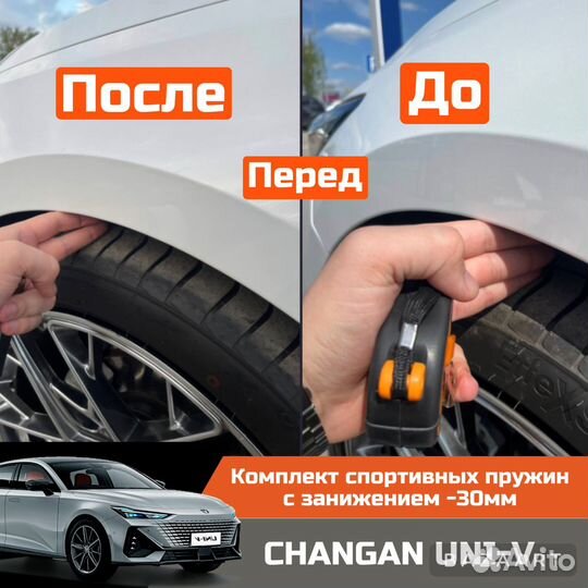 Спортивные пружины с занижением -30 changan UNI-V