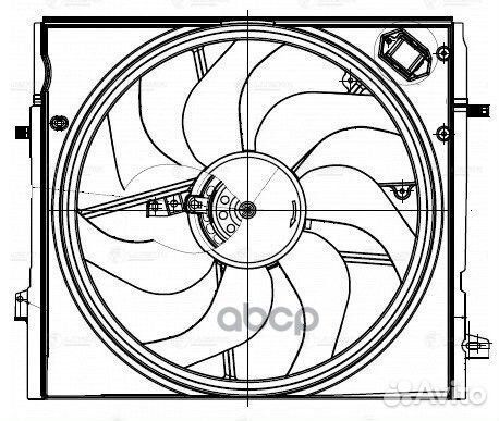 Вентилятор радиатора Nissan Qashqai (13) (с ко