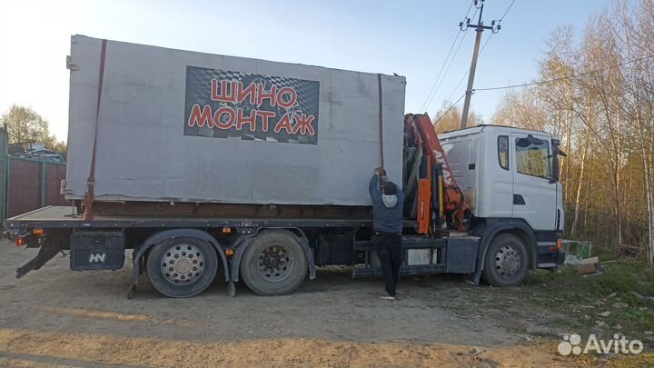 Аренда и услуги манипулятора, стрела 5 т, 15 м, борт 10 т, 6 м