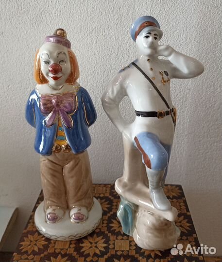 Статуэтка клоун фарфор