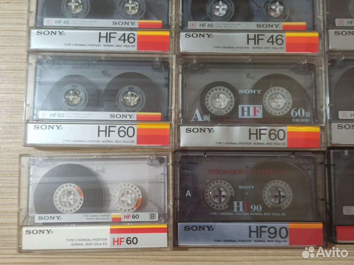 Аудиокассеты sony HF 46.60.90 мин