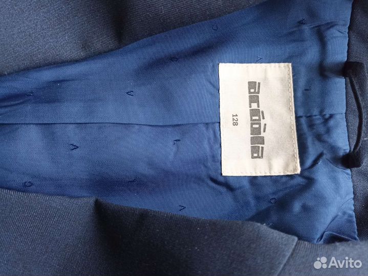 Пиджак школьный для мальчика, 128