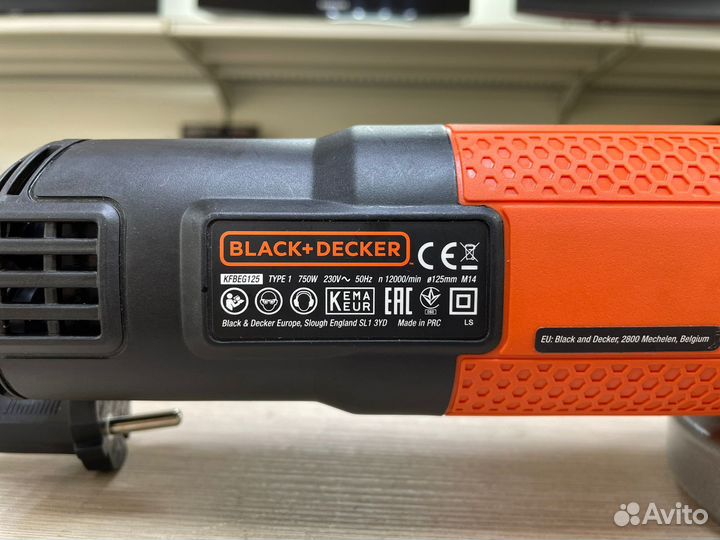 Болгарка black decker kfbeg125